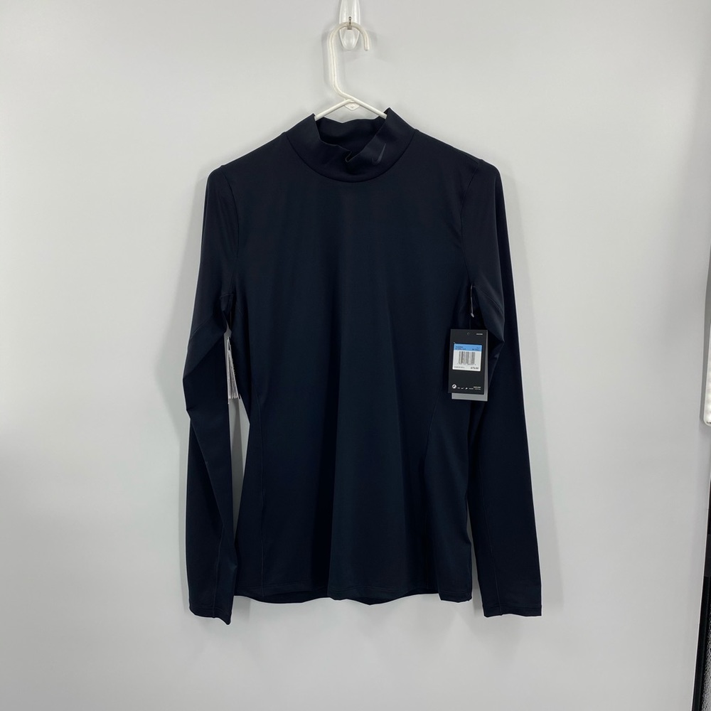 Nike Pro UV Flash Repel Long Sleeve ‘Black’ Golf Shirt Woman’s Size Medium Tall